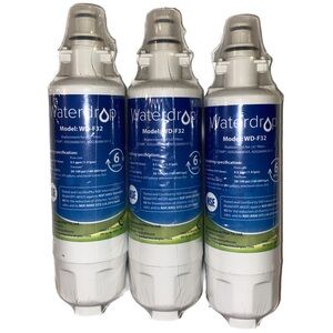 Waterdrop Refrigerator Water Filter Model WD-F32 for LG & Kenmore, 3PK